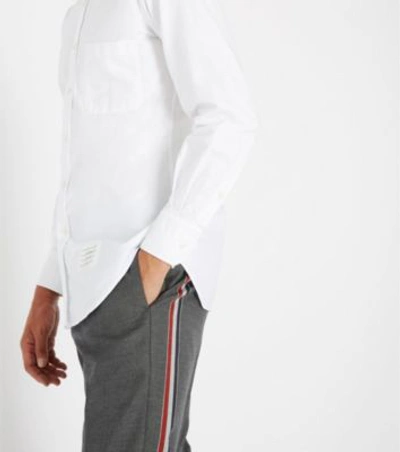 Shop Thom Browne Slim-fit Cotton-oxford Shirt In White