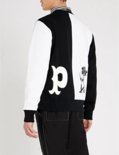 Shop A Bathing Ape Panda-print Cotton-jersey Sweatshirt In Black