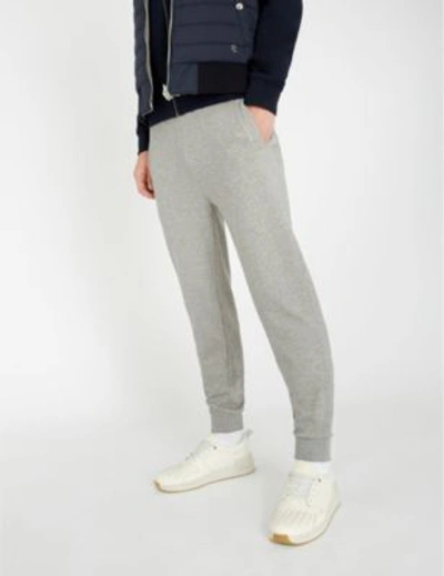 Shop Corneliani Straight-fit Cotton-blend Jogging Bottoms In Grey