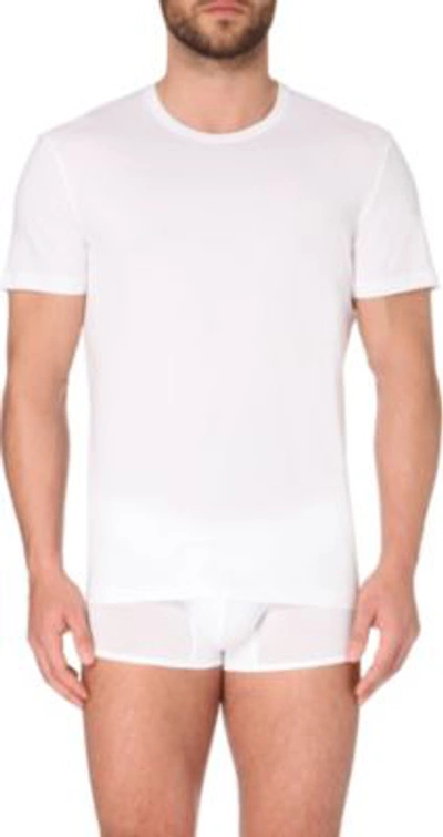 Shop La Perla Seamless Crew-neck T-shirt In White