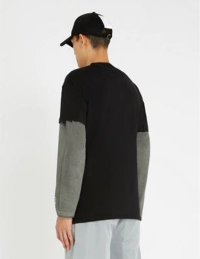 Shop A-cold-wall* Pocket-embellished Cotton-jersey T-shirt In Black