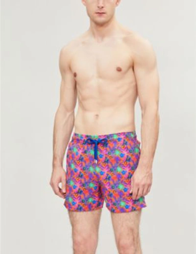 Shop Vilebrequin Moorise Floral-print Swim Shorts In Multi