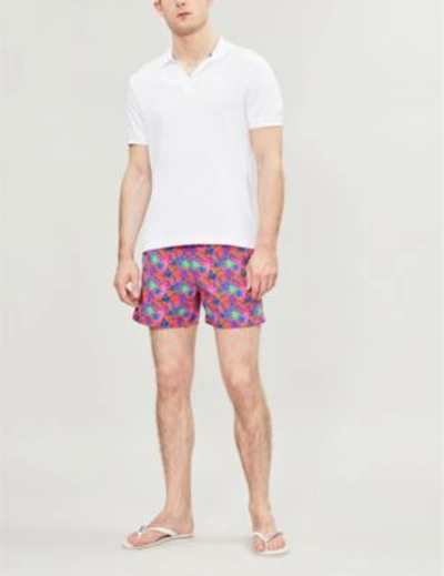 Shop Vilebrequin Moorise Floral-print Swim Shorts In Multi