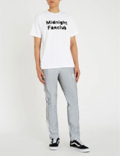 Shop Midnight Studios Logo-print Cotton-jersey T-shirt In White