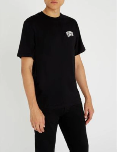 Shop Billionaire Boys Club Logo-print Cotton-jersey T-shirt In Black