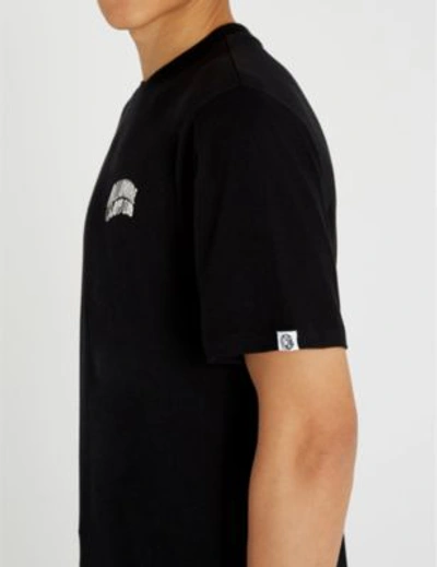 Shop Billionaire Boys Club Logo-print Cotton-jersey T-shirt In Black