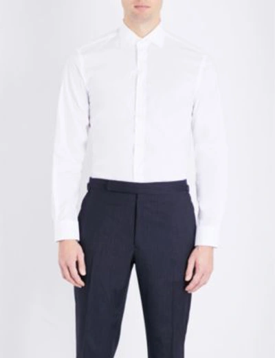 Shop Ralph Lauren Bond Cotton Shirt In White