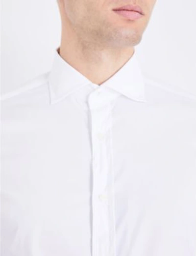 Shop Ralph Lauren Bond Cotton Shirt In White