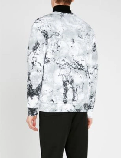 Shop Hugo Abstract-print Jersey Sweatshirt In Open Miscellaneous
