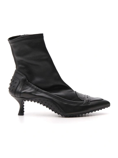 Shop Tod's Alessandro Dell'acqua Stretch Boots In Black