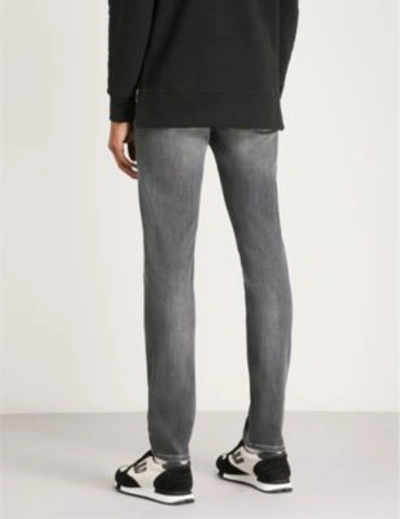 Shop 7 For All Mankind Ronnie Luxe Performance Slim-fit Skinny Jeans In Grey