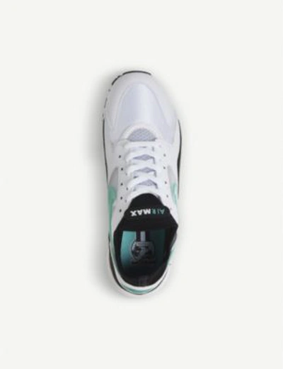 Shop Nike Air Max 93 Leather Trainers In White Turquoise