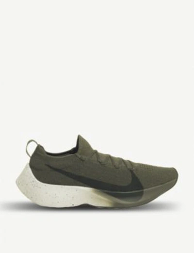Shop Nike React Vaporfly Elite Flyknit Trainers In Medium Olive Sequoia