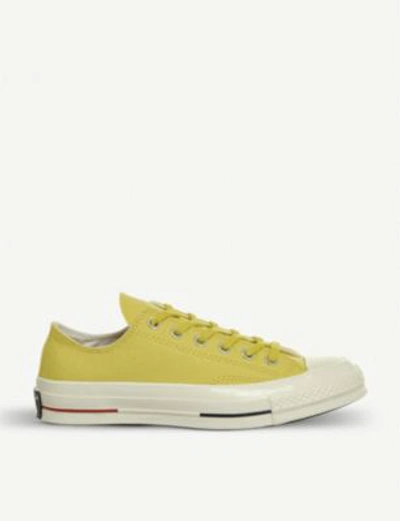 Shop Converse All Star Ox 70's Canvas Low-top Trainers In Desert Gold Navy Red