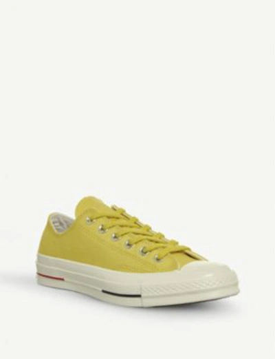 Shop Converse All Star Ox 70's Canvas Low-top Trainers In Desert Gold Navy Red