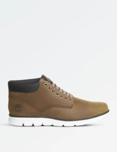 Shop Timberland Bradstreet Chukka Leather Boots In Red Brown