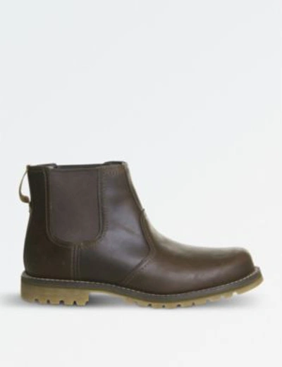 Shop Timberland Larchmont Leather Chelsea Boots In Gaucho Saddleback
