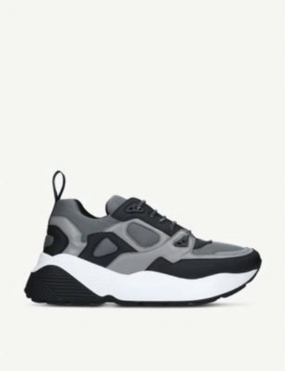 Shop Stella Mccartney Eclypse Neoprene Trainers In Grey/d.cmb