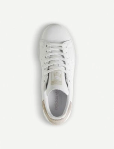 Adidas Originals Stan Smith Leather Trainers In White Orchid Tint | ModeSens