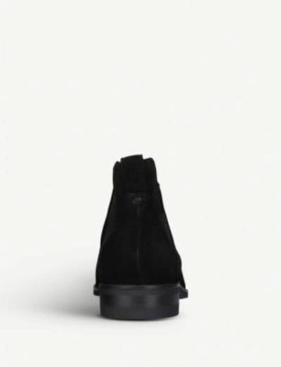 Shop Kurt Geiger Manhattan Suede Chelsea Boots In Black
