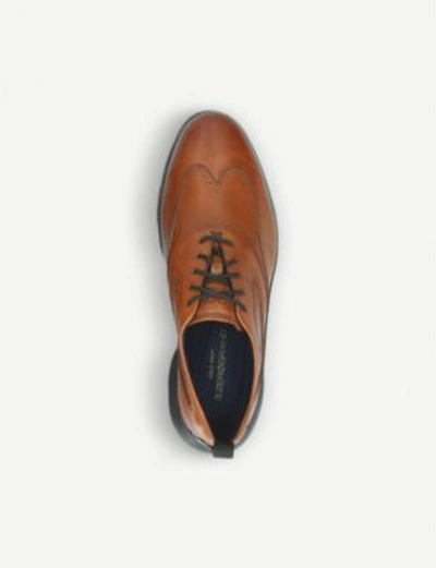 Shop Cole Haan 3.zerøgrand Leather Oxford Shoes In Tan