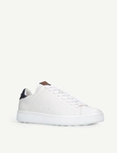 Shop Coach C101 Leather Trainers In White