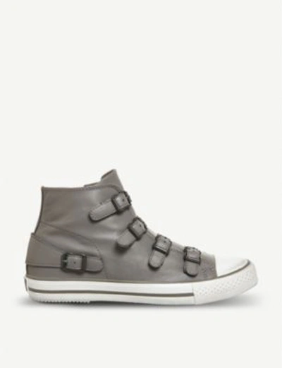 Shop Ash Venus Leather High-top Trainers In Perkish Leather