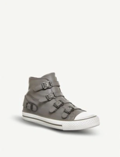 Shop Ash Venus Leather High-top Trainers In Perkish Leather