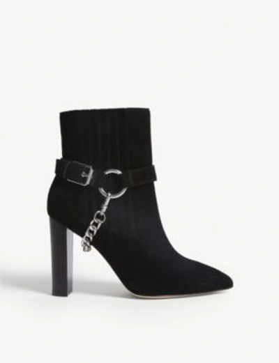 Shop Paige London Suede Ankle Boots In Black