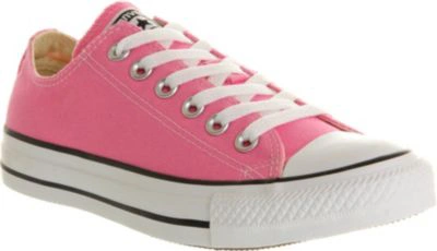 Shop Converse All Star Low-top Trainers In Pink Canvas