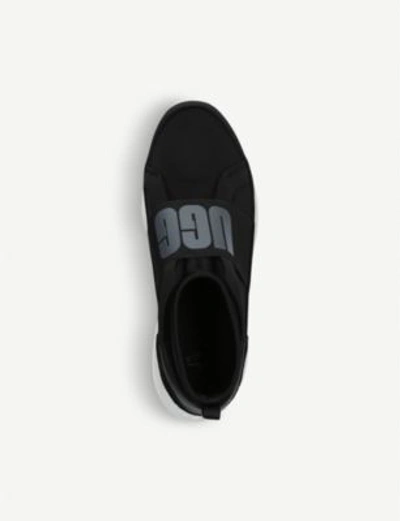 Shop Ugg Neutra Leather And Neoprene Trainers In Black