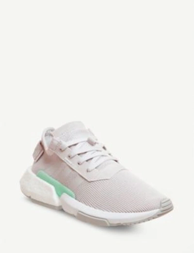 Shop Adidas Originals Pod-s3.1 Mesh-knit Trainers In Grey Clear Mint