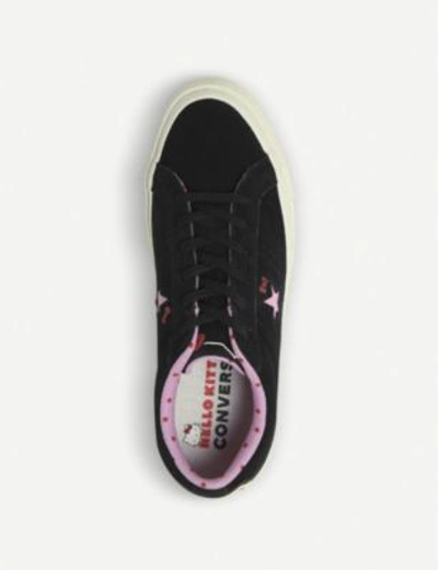 Shop Converse Hello Kitty One Star Low-top Suede Trainers In Pink Hello Kitty