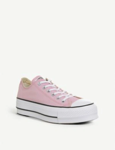 Shop Converse Chuck Taylor All Star Lift Low-top Flatform Trainers In Cherry Blossom White