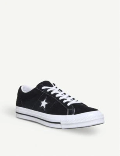 Shop Converse One Star Low-top Trainers In Black Black White