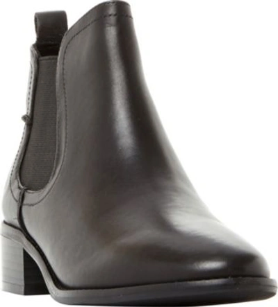Shop Steve Madden Ladies Black Timeless Dicey Sm Leather Chelsea Boots In Black-leather
