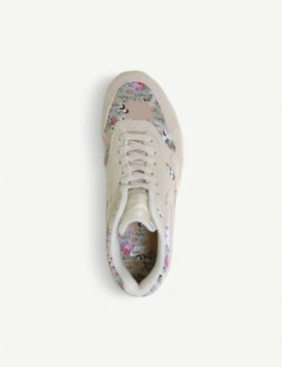 Shop Nike Air Max 1 Floral-print Leather Trainers In Camo Floral F