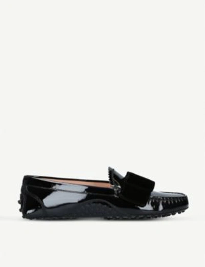 Shop Tod's X Alessandro Dell'acqua Gommino Leather Driving Shoes In Black
