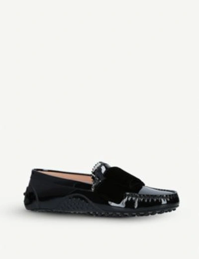 Shop Tod's X Alessandro Dell'acqua Gommino Leather Driving Shoes In Black