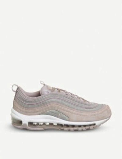 Shop Nike Air Max 97 Leather Trainers In Pink Rose Gltter