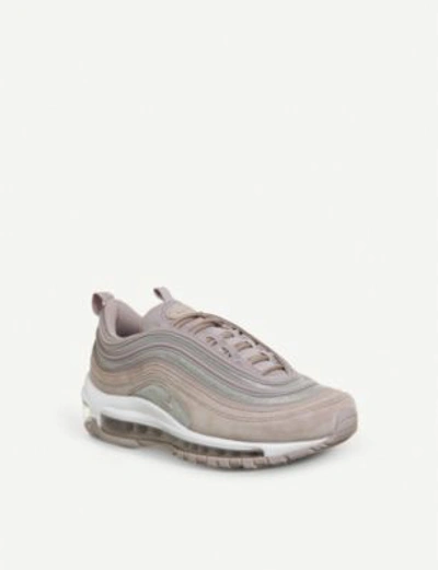 Shop Nike Air Max 97 Leather Trainers In Pink Rose Gltter