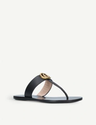 GUCCI MARMONT LEATHER SANDALS 783-10004-1513200109