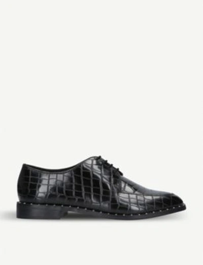 Shop Kg Kurt Geiger Mali Leather Loafers In Black
