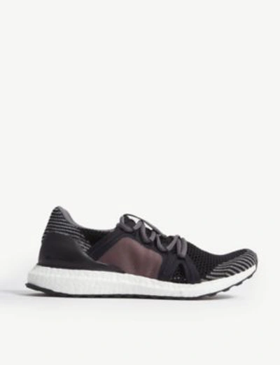Shop Adidas By Stella Mccartney Ultraboost Trainers In Blacksmoked Pink Red