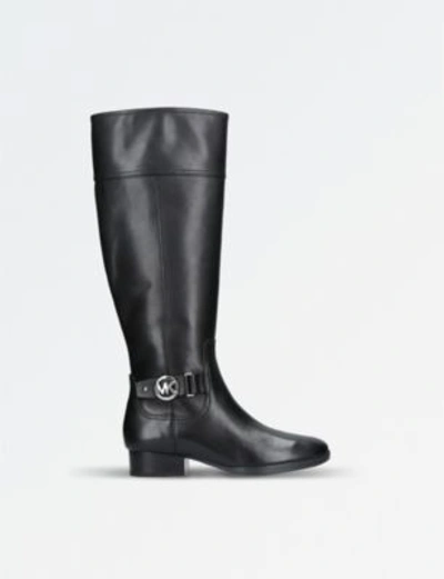 Shop Michael Michael Kors Michael Kors Ladies Black Harland Leather Boots