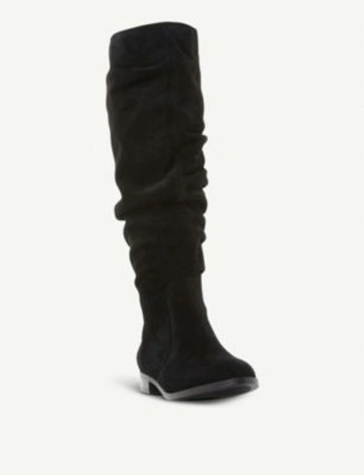 Extra Talentoso Cortar Steve Madden Steve Maddon Beacon Slouchy Knee-high Boot In Black-suede |  ModeSens