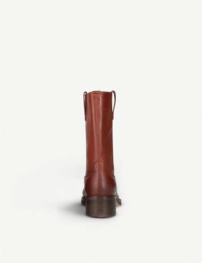 Shop Kg Kurt Geiger Terry Leather Boots In Tan