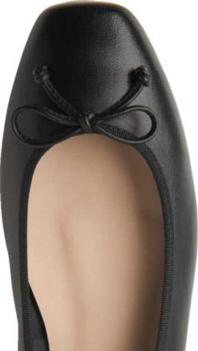 Shop Lk Bennett Chelsey Leather Ballet Shoes In Bla-black