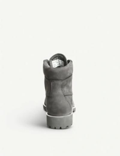 Shop Timberland Slim Premium 6&#34; Nubuck Boots In Eiffel Tower Silver