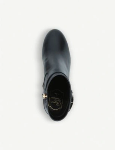 Shop Roger Vivier Trompette Leather Boots In Black